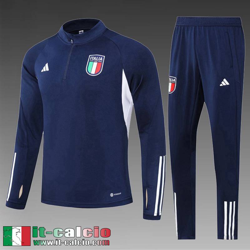 Italia Tute Calcio blu navy Bambini 2023 2024 TK705