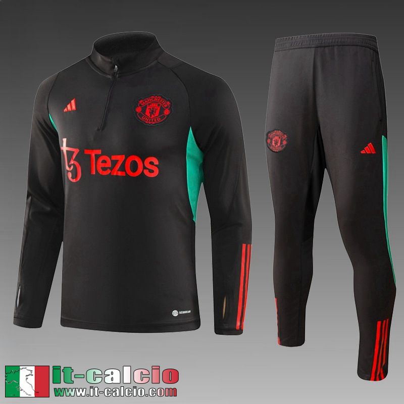 Manchester United Tute Calcio nero Bambini 2023 2024 TK709