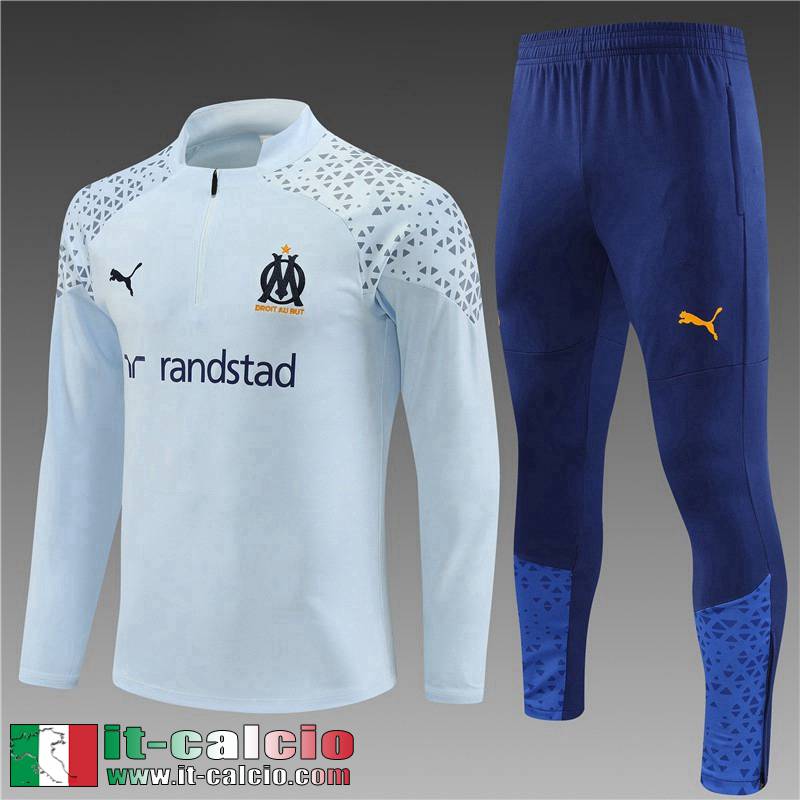 Marsiglia Tute Calcio azzurro Bambini 2023 2024 TK677