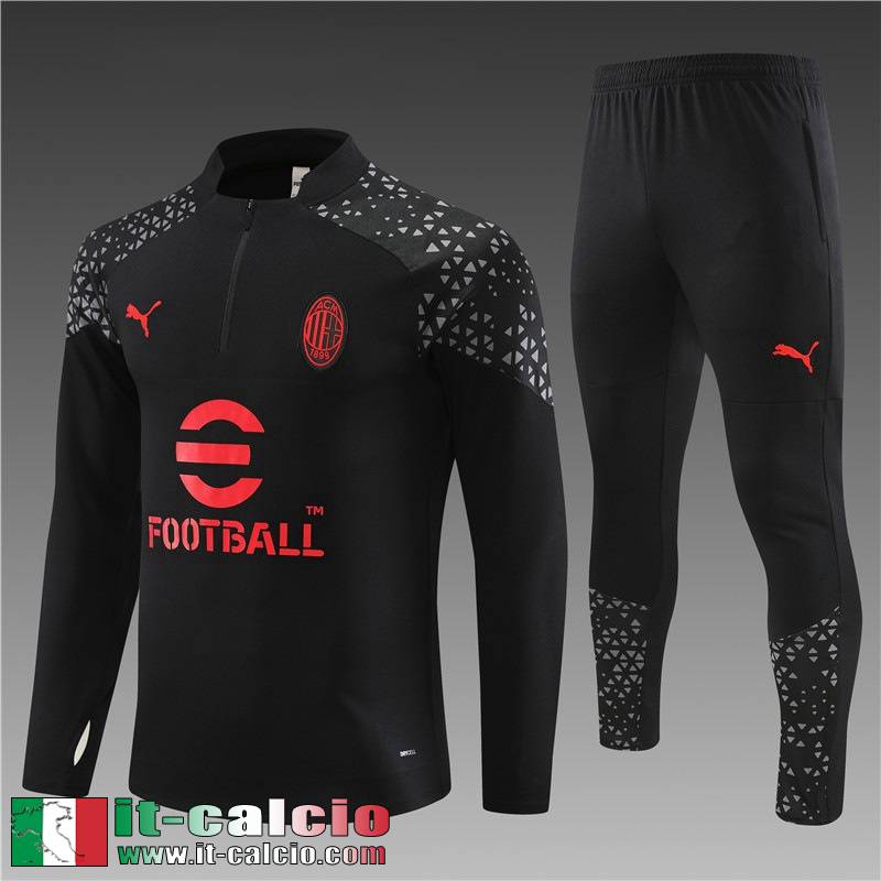 AC Milan Tute Calcio nero Bambini 2023 2024 TK686