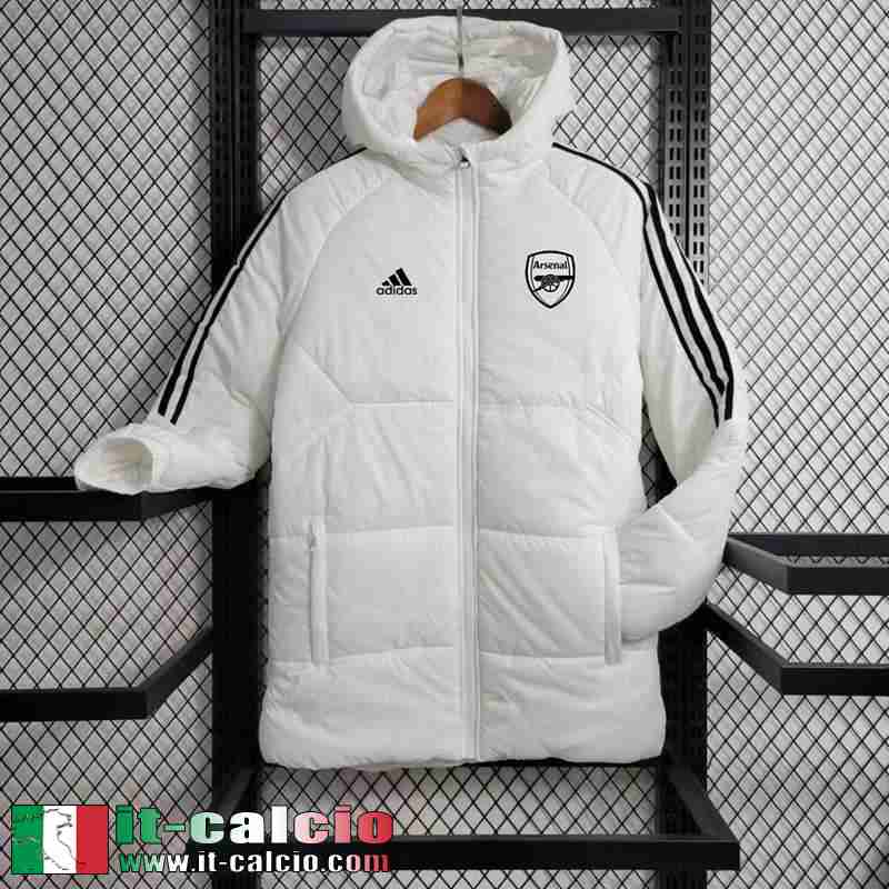 Arsenal Piumino Calcio Bianco Uomo 23 24 G05