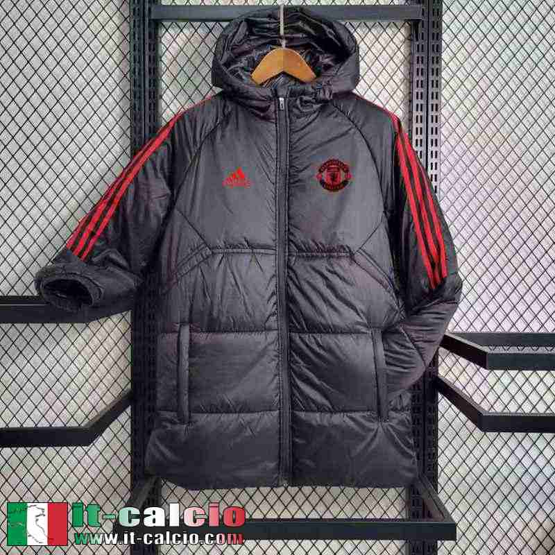 Manchester United Piumino Calcio nero Uomo 23 24 G16