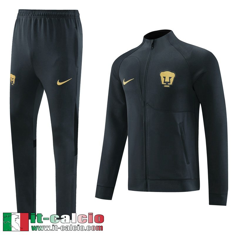 Pumas UNAM Full-Zip nero Uomo 23 24 B02