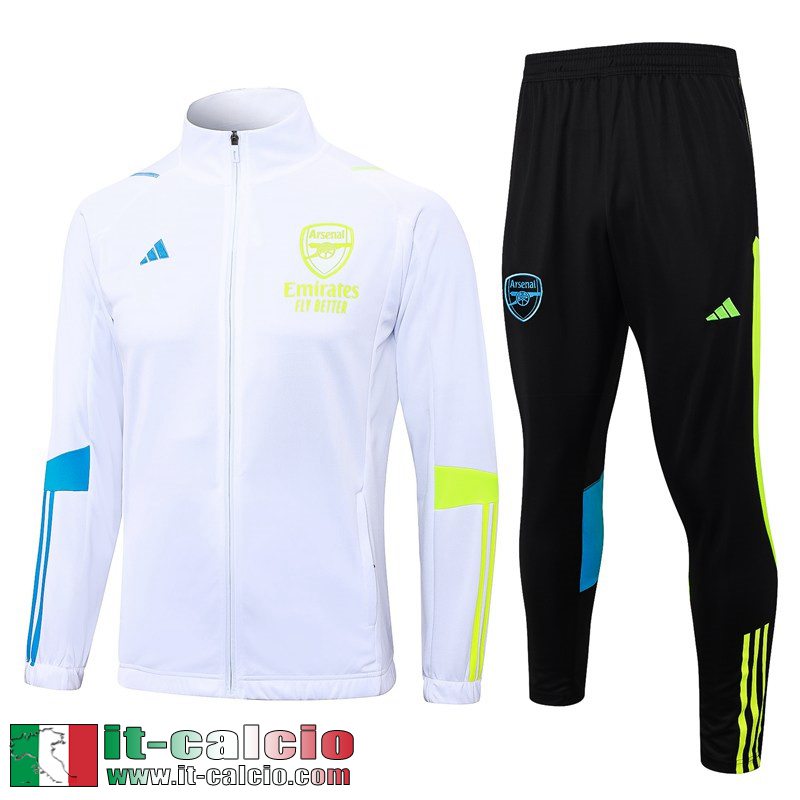 Arsenal Full-Zip Bianco Uomo 23 24 B07