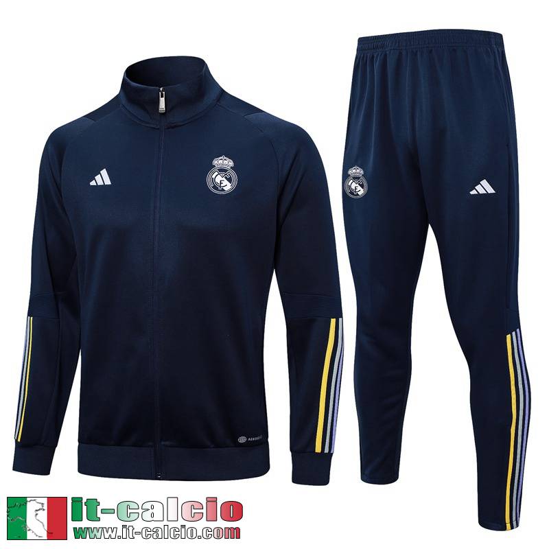 Real Madrid Full-Zip blu navy Uomo 23 24 B08