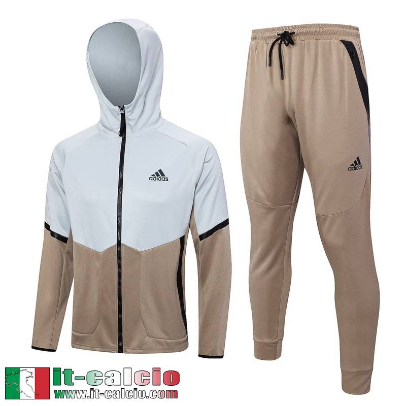 sport Full-Zip Giacca Cappuccio Bianco Uomo 23 24 B12