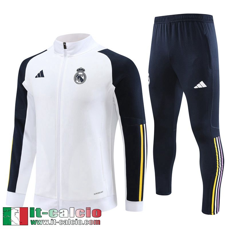 Real Madrid Full-Zip Bianco Uomo 23 24 B34