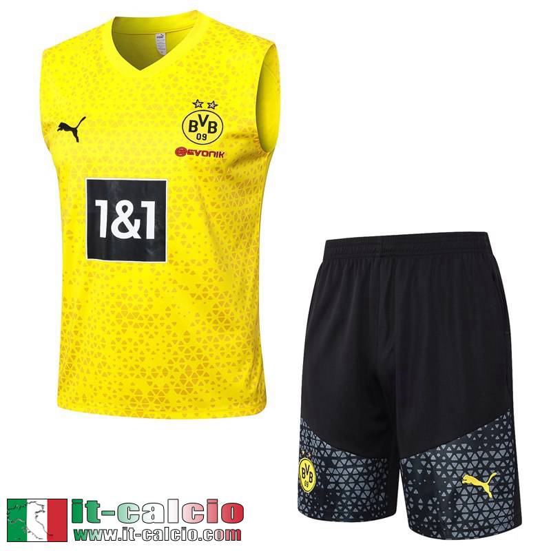 Dortmund Tute Calcio Senza maniche giallo Uomo 23 24 A61