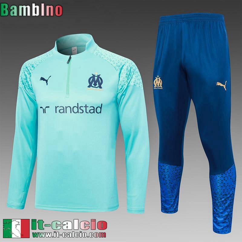 Marsiglia Tute Calcio + PANTALONI azzurro Bambini 23 24 C20