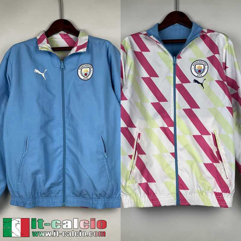 Manchester City Giacca a vento Reversible azzurro-bianco Uomo 23 24 D63