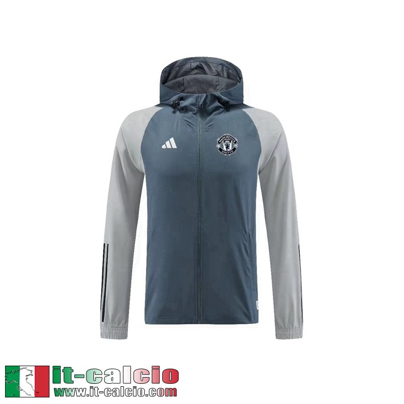 Manchester United Giacca a vento grigio Uomo 23 24 D87