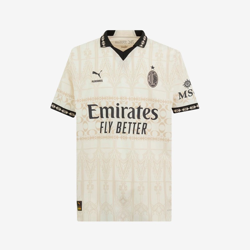 AC Milan Maglia Calcio Pleasures Fourth Bianco Uomo 2023 2024